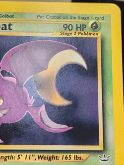 Crobat 4/64 Holo Rare Neo Revelation English Pokemon Card 2001 WoTC Tcg Trade - Image 2