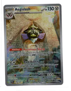 Pokemon Aegislash Illustration Rare SV04: Paradox Rift 210/182 NM - Image 1