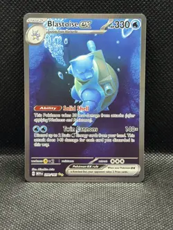 Pokemon TCG Blastoise EX 200/165 Holo Special Illustration Rare NM - Image 1