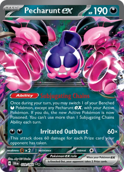 PECHARUNT EX 039/064 DOUBLE RARE SHROUDED FABLE POKEMON NEAR MINT - Image 1