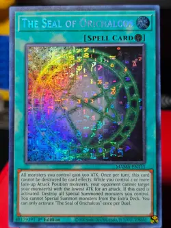 Yu-Gi-Oh The Seal Of Orichal cos MAMA-EN111 Secret Pharaoh's Rare 1st Edition NM - Image 1