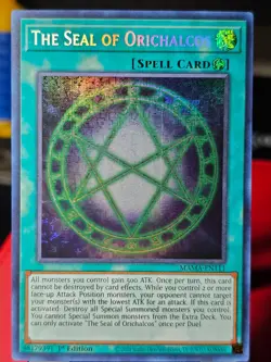 Yu-Gi-Oh The Seal Of Orichal cos MAMA-EN111 Secret Pharaoh's Rare 1st Edition NM - Image 2