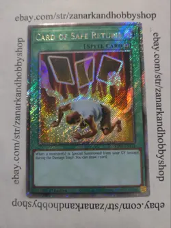 YuGiOh Card of Safe Return RA03-EN114 Platinum Secret Rare - Image 1