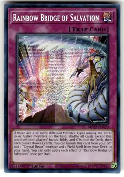 Yugioh Rainbow Bridge of Salvation MP22-EN270 Secret Rare 1st Ed NM - Image 1