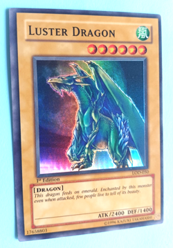 YUGIOH LUSTER DRAGON #LOD-050 1ST EDITION SUPER RARE HOLO LIGHT PLAY - Image 2