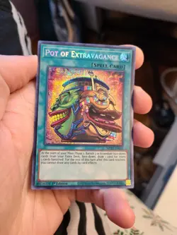 Yugioh Pot of Extravagance MP20-EN030 1st Prismatic Secret Rare - Image 1