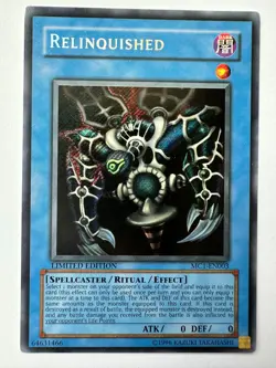 Yugioh Relinquished MC1-EN003 Secret Rare Limited Edition Good Condition A1 - Image 1