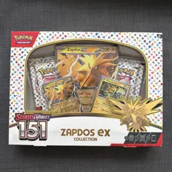 Pokemon TGC Scarlet and Violet 151 Zapdos EX Collection New and Sealed Box - Image 1