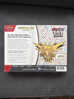 Pokemon TGC Scarlet and Violet 151 Zapdos EX Collection New and Sealed Box - Image 2