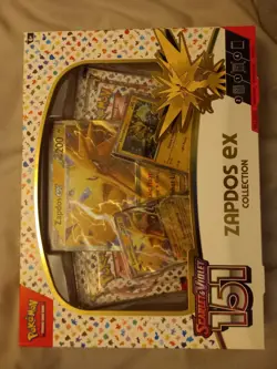 Pokemon TGC Scarlet and Violet 151 Zapdos EX Collection New and Sealed Box - Image 1