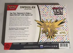 Pokemon Scarlet & Violet Zapdos EX Collection 151 Series, Sealed Box - Image 2