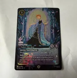 Disney Lorcana Anna - Soothing Sister 227/204 Enchanted Foil Amethyst Cost 5 EN - Image 1