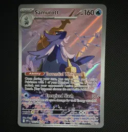 Pokemon TCG Samurott 107/086 SV: White Flare Illustration Rare Holo English - Image 1