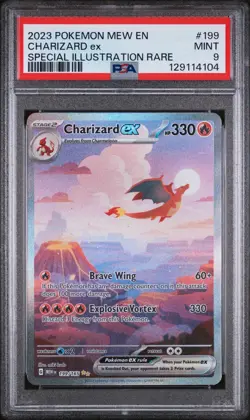 Charizard ex 2023 Pokemon MEW EN-151 Special Illustration Rare #199 PSA 9 - Image 1