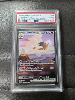 2023 POKEMON MEW EN-151 SPECIAL ILLUSTRATION RARE #199 CHARIZARD EX PSA 9 - Image 1