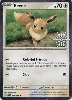 Eevee (Holiday Calendar) Holo Common Miscellaneous Cards & Products 133/165 NM - Image 1