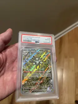 Pokemon TCG Magneton Surging Sparks ETB #159 Black Star Promo, PSA 10 - Image 3