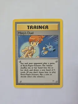 Pokemon TCG Misty's Duel 123/132 Gym Heroes Trainer Card Vintage WOTC - NM - Image 1