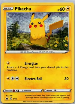 Pikachu 007/015 Holo Promo McDonald's Promos 2022 Pokemon Near Mint - Image 1