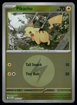 Pikachu (Energy Symbol Pattern) 055/217 Common Ascended Heroes Pokemon Near Mint - Image 1
