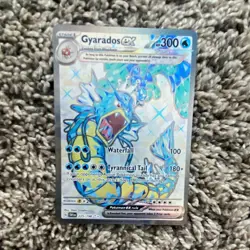 Pokemon TCG Gyarados ex 225/198 SV01 Scarlet & Violet Base Full Art MP Crease - Image 1