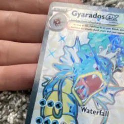 Pokemon TCG Gyarados ex 225/198 SV01 Scarlet & Violet Base Full Art MP Crease - Image 2