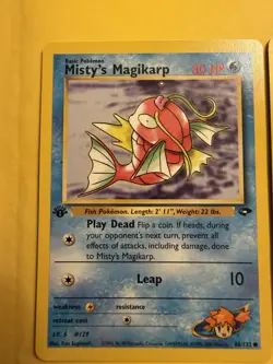 🔥 Misty’s Gyarados Holo + 1st Edition Misty’s Magikarp Gym Challenge Duo 🔥 - Image 3