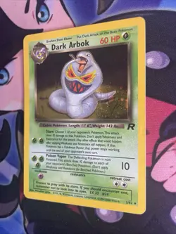 Pokemon TCG WOTC Team Rocket Dark Arbok 2/82 Holo Rare LP+ Swirl - Image 3