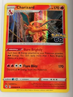 Pokemon Card Charizard Pokemon GO 010/078 HOLO NM - Image 1