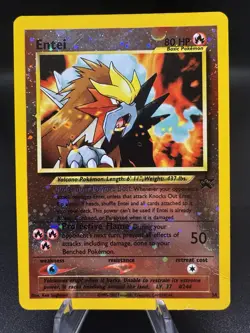 Pokemon TCG Entei 34 WoTC Promo Reverse Holo Vintage - HP/Damaged - Image 1