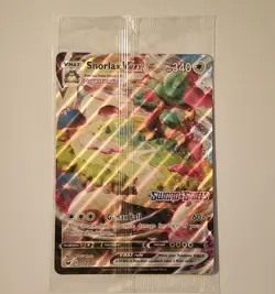 Snorlax VMAX JUMBO Card 142/202 Stamped Gamestop Promo Pokemon Sword & Shield 820650141317 - Image 1