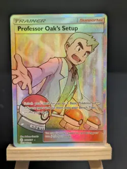 🔥Professor Oak's Setup 233/236 Full Art Ultra Rare Cosmic Eclipse Pokemon NM - Image 1