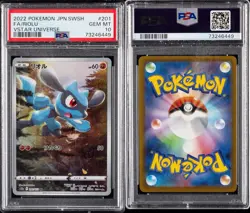 2022 POKEMON SWORD & SHIELD VSTAR UNIVERSE JP #201/172 RIOLU FA RARE PSA 10 - Image 3