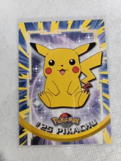 1999 Topps Pokemon #25 Pikachu TV Animation Edition Series C634 - Image 1