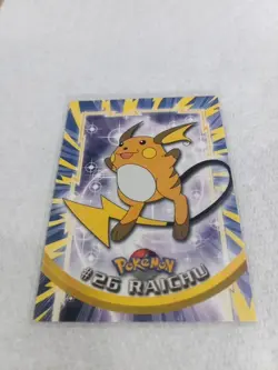 1999 Topps CHROME SERIES Pokemon RAICHU #26 TV Animation Edition NON HOLO - Image 2
