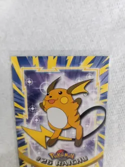 1999 Topps CHROME SERIES Pokemon RAICHU #26 TV Animation Edition NON HOLO - Image 3