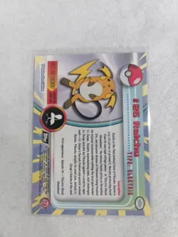 1999 Topps CHROME SERIES Pokemon RAICHU #26 TV Animation Edition NON HOLO - Image 4