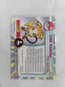1999 Topps CHROME SERIES Pokemon RAICHU #26 TV Animation Edition NON HOLO - Image 5