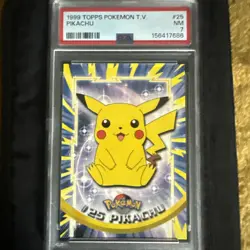 1999 Topps Pokemon T.V. Pikachu Non Holo #25 – PSA 9 (MINT) - Image 1