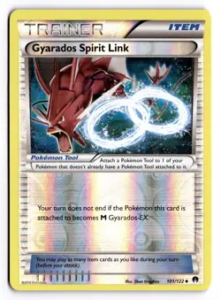 Gyarados Spirit Link 101/122 Uncommon BREAKpoint Pokemon Reverse Holo Near Mint - Image 1