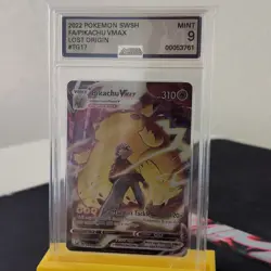 2022 Pokemon Pikachu VMAX TG17/TG30 Lost Origin Trainer Gallery AGS 9 Mint - Image 1