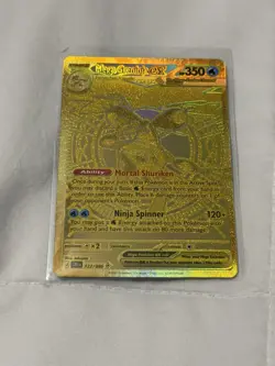 Pokemon TCG: Gold Mega Greninja EX #122/086 Chaos Rising Hyper Rare Full Art EN - Image 1