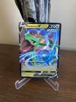 Rayquaza V - 100/159 - Pokemon Crown Zenith Sword & Shield Ultra Rare Card NM - Image 1