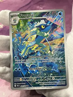 Pokemon TCG Frogadier 089/086 Chaos Rising Illustration Rare Holo NM - Image 3