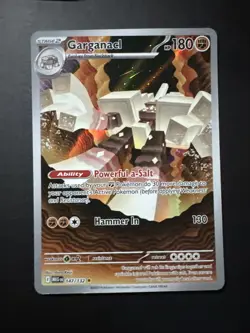 Pokemon TCG Mega Evolution Garganacl Illustration Rare 147/132 NM - Image 1
