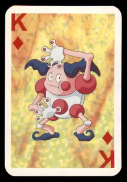 1999 Pokemon Nintendo Mini Green Poker Card Mr. Mime English #KING - Image 1