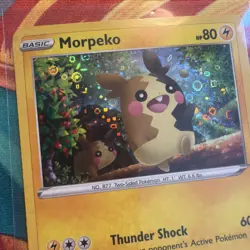 Pokemon Card Sword & Shield Promo Morpeko SWSH012 Holo LP - Image 2