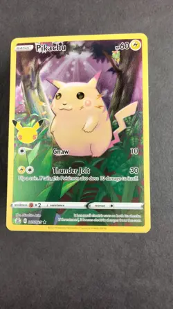Pikachu 005/025 Celebrations Holo Pokemon Card TCG B - Image 1