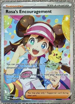 Rosa’s Encouragement 115/080 Special Art Rare Pokemon TCG NM - Image 1