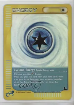 Cyclone Energy Reverse Foil Pokemon e-Card Series Skyridge #143 2003 - Image 1